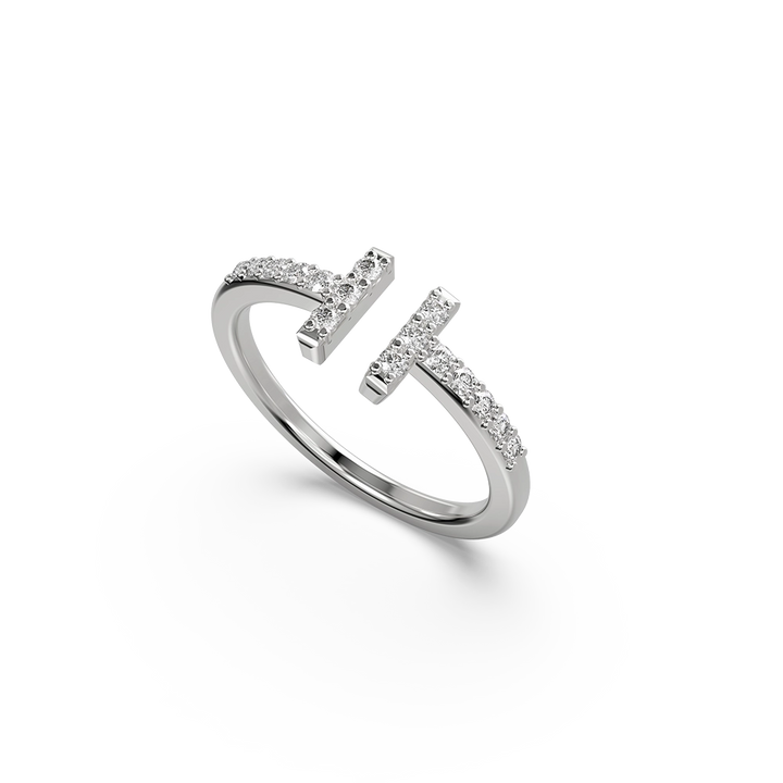 Horizon T Ring Pave