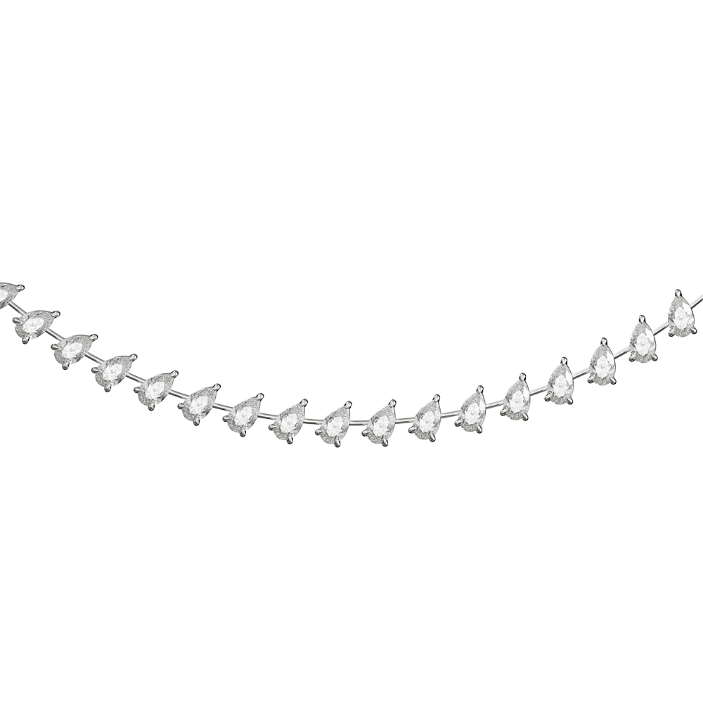 Pear Eternity Necklace