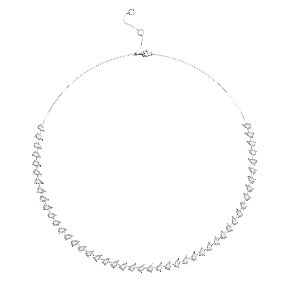 Pear Eternity Necklace